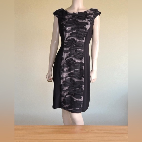 Patra Dresses & Skirts - Patra Black and Gray Midi Dress